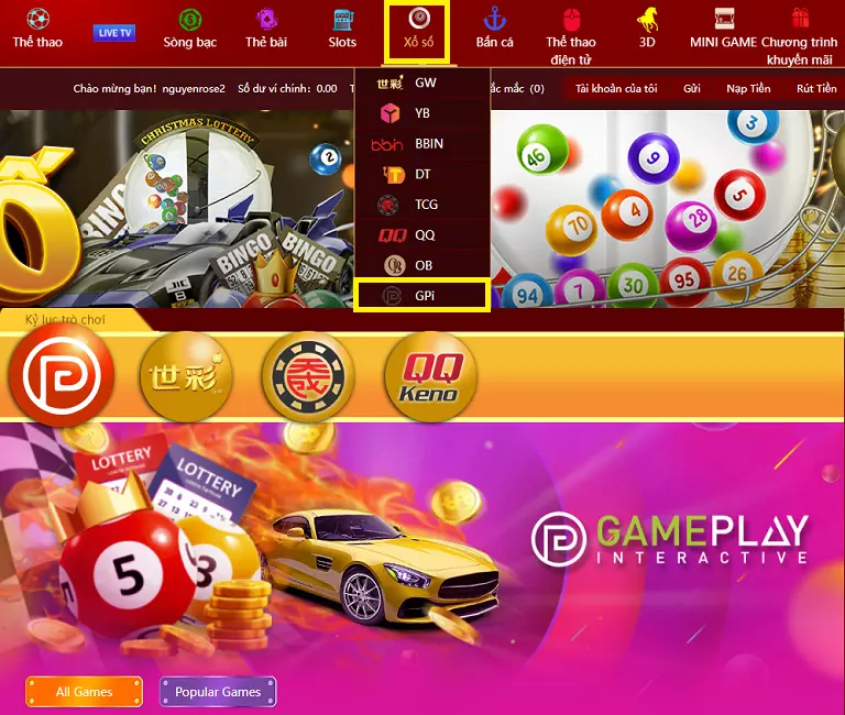 Hướng dẫn cách chơi Gameplay interactive lottery w388