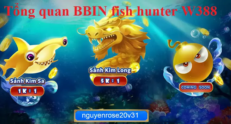 Tổng quan về trò chơi bắn cá BBIN fish hunter W388